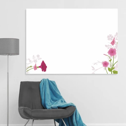 Tablica suchościeralna magnetyczna kwiaty 01X 041