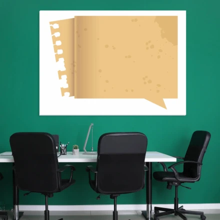 Tablica suchościeralna magnetyczna papierowy dymek 144