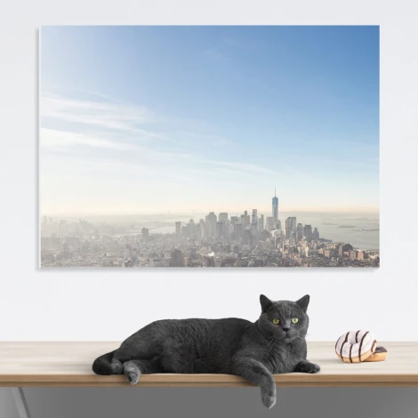 Tablica magnetyczna suchościeralna New York 290 - Aranżacja w biurze. Ściany w jasnym kolorze, minimalistyczne meble