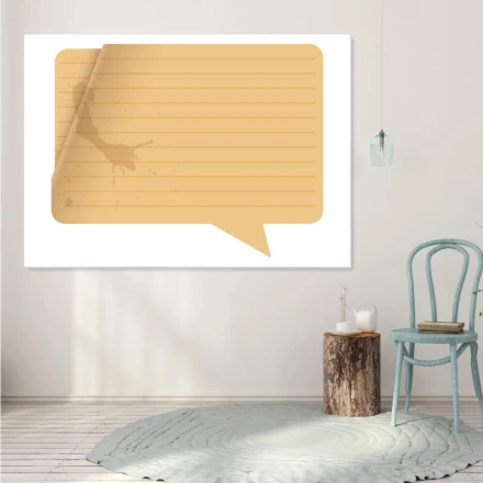 Tablica suchościeralna magnetyczna papierowy dymek 143