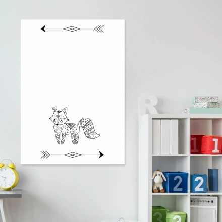 Tablica magnetyczna suchościeralna dla dzieci lisek 438