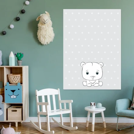 Tablica magnetyczna suchościeralna dla dzieci piesek 445