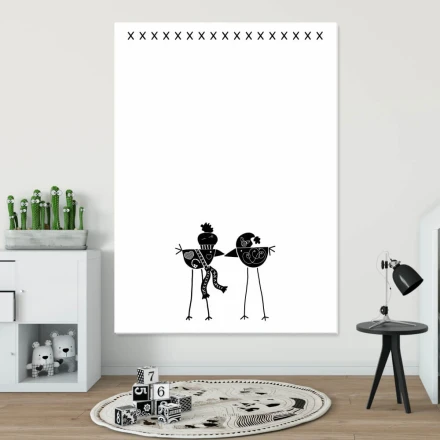 Tablica magnetyczna suchościeralna dla dzieci ptaszki 463