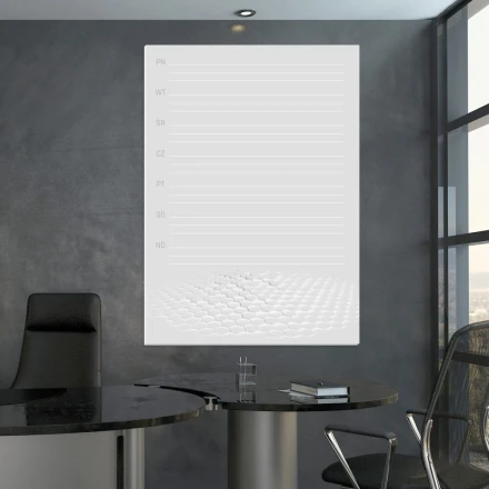 Tablica magnetyczna suchościeralna plan tygodnia 426