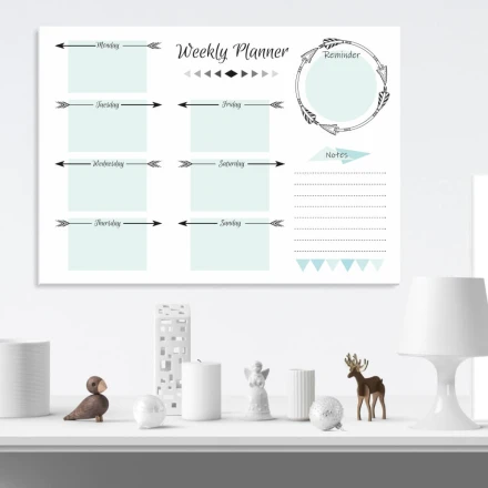 Tablica magnetyczna suchościeralna Weekly planner 405