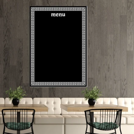 Tablica kredowa z nadrukiem menu 075