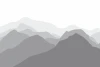 Tapeta do salonu góry 031 - Wzór graficzny. Szare, faliste kształty gór w różnych odcieniach szarości