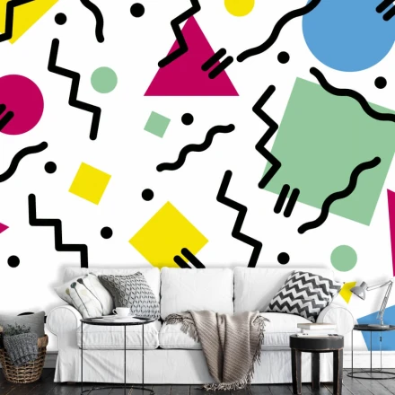 Tapeta na ścianę kolorowa abstrakcja 015