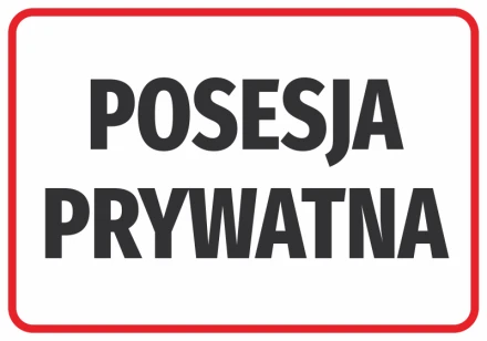 Naklejka Posesja prywatna N588