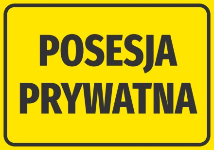 Naklejka Posesja prywatna N589
