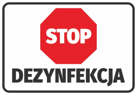 Naklejka Stop dezynfekcja N569