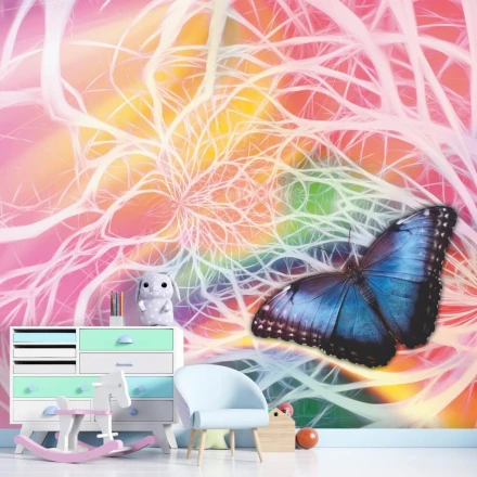 Tapeta do pokoju dziecka motyl 072
