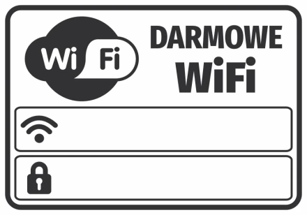 Naklejka Darmowe WiFi
