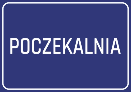 Naklejka Poczekalnia