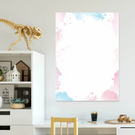 Tablica suchościeralna do pokoju dziecka akwarela 580