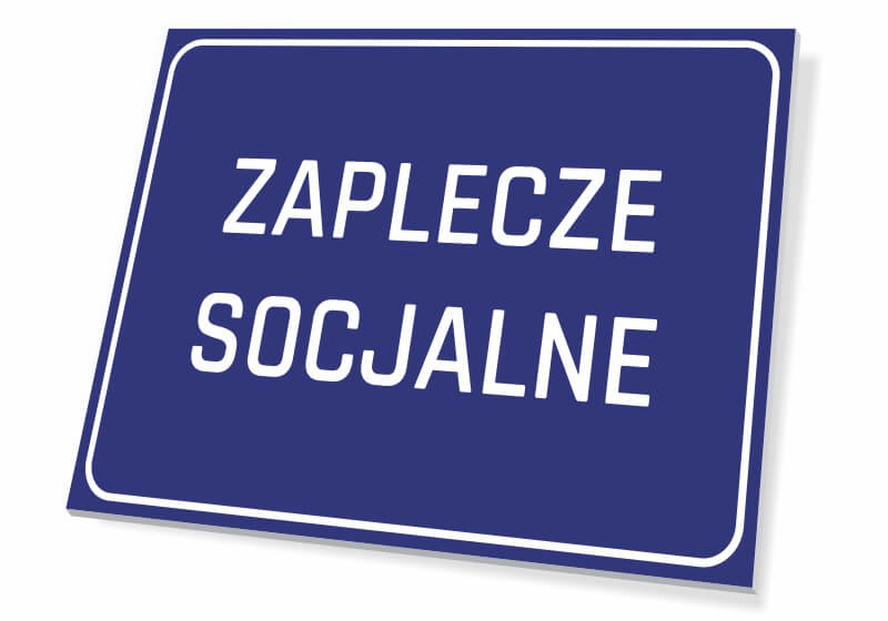 Tabliczka Zaplecze socjalne