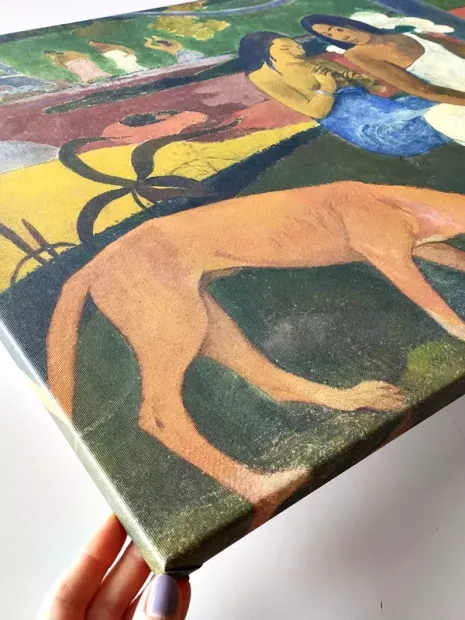 Reprodukcja Arearea, Gauguin Paul - Aranżacja w pokoju. Ściany w jasnych kolorach, meble w stylu nowoczesnym