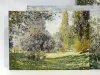 Reprodukcja Landscape The Parc Monceau, Claude Monet - Aranżacja w salonie. Jasne ściany i naturalne światło