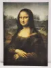Reprodukcja The Mona Lisa or La Gioconda, Leonardo da Vinci - Wzór graficzny. Postać kobiety z uśmiechem na tle krajobrazu