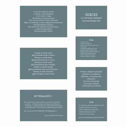 Komplet plakatów z projetami graficznymi - 7 szt