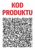 Naklejka QR Kod produktu - Wzór graficzny. Duży kod QR na białym tle z napisem KOD PRODUKTU