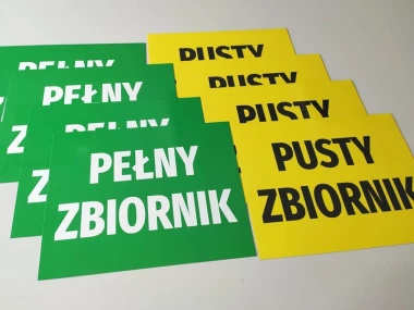 Indywidualne magnesy w rozmiarze: szerokość: 45 cm, wysokość: 35 cm, wykończenie: błysk - Wzór graficzny. Zielony i żółty
