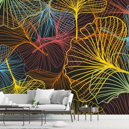 Tapeta Kolorowe kwiaty 0112