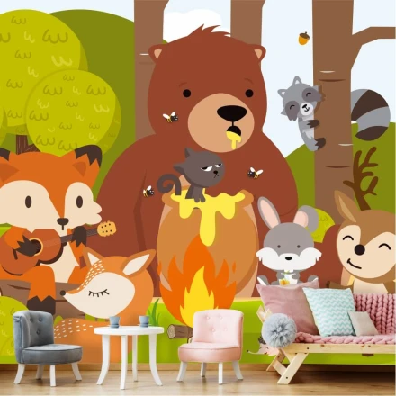 Tapeta Zwierzęta w lesie 0161
