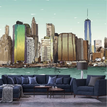 Tapeta Nowy Jork, panorama miasta 0345