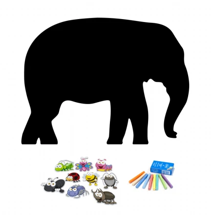 Tablica magnetyczna kredowa do pokoju dziecka Słoń 069