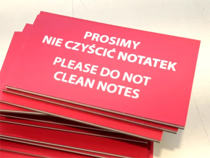 Indywidualna dwustronna mata magnetyczna z nadrukiem, usztywniona PCV 2mm, powierzchnia mat, 7 x 12 cm - Wzór graficzny
