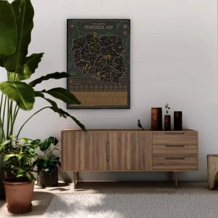Mapa zdrapka polskich browarów rzemieślniczych 