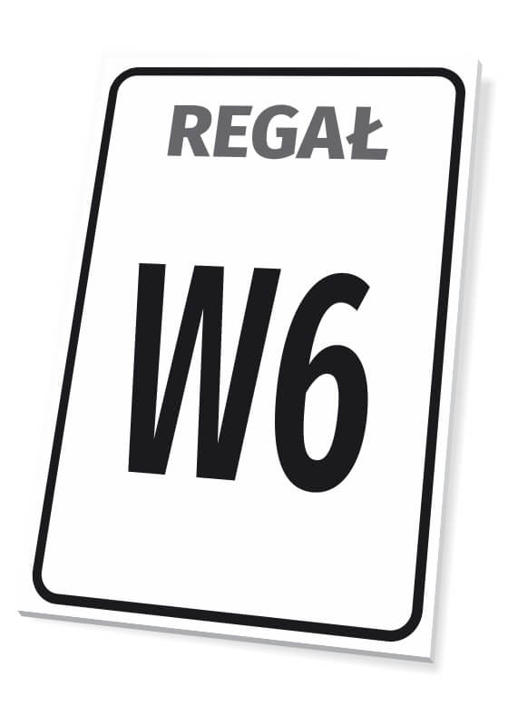 Tabliczka informacyjna oznaczenie regału