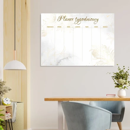 Tablica suchościeralna Planer tygodnia 590