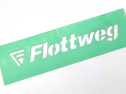 Indywidualny szablon malarski wielokrotnego użytku, apet 1 mm, 20 x 3,2 cm