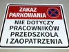 Indywidualna tabliczka z nadrukiem, PCV 5mm, laminat matowy, 50 x 40 cm - Wzór graficzny. Tabliczka z czerwonym tłem, białym