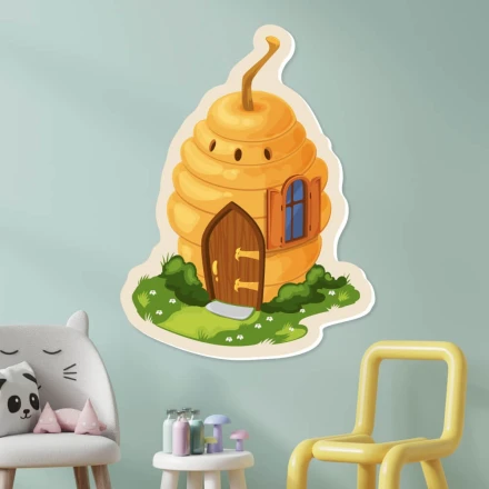 Magnetyczna tablica suchościeralna w kształcie Domek dla pszczół