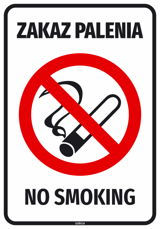 Zakaz palenia. No smoking