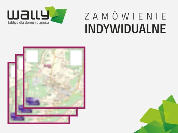 Indywidualne wydruki zgodne ze specyfikacją klienta (powyżej 1 szt.) - Wzór graficzny. Trzy mapy w odcieniach zieleni