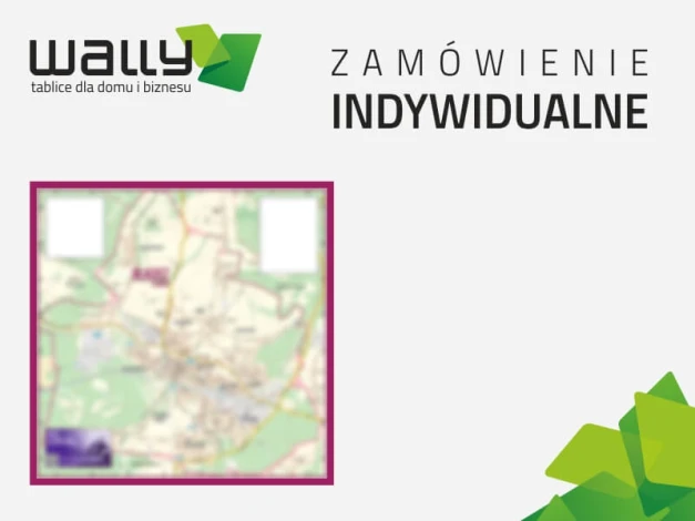 Indywidualny wydruk zgodny ze specyfikacją klienta (1 szt.) - Wzór graficzny. Mapa z wyraźnymi konturami i oznaczeniami