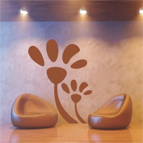 Stylowa naklejka klasik 241 w ciepłym brązowym kolorze, idealna do nowoczesnego salonu z przytulnymi