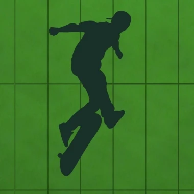 Dynamiczna naklejka skater 1019, idealna do nowoczesnego pokoju młodzieżowego, dodająca energii i st