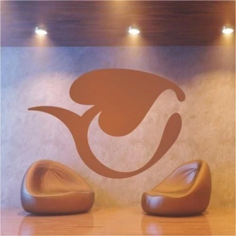 Elegancka naklejka klasik 403 w odcieniu brązu, idealna do nowoczesnego salonu, tworzy ciepłą i przy