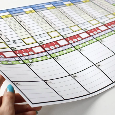 Folia tablicowa suchościeralna z własnym nadrukiem