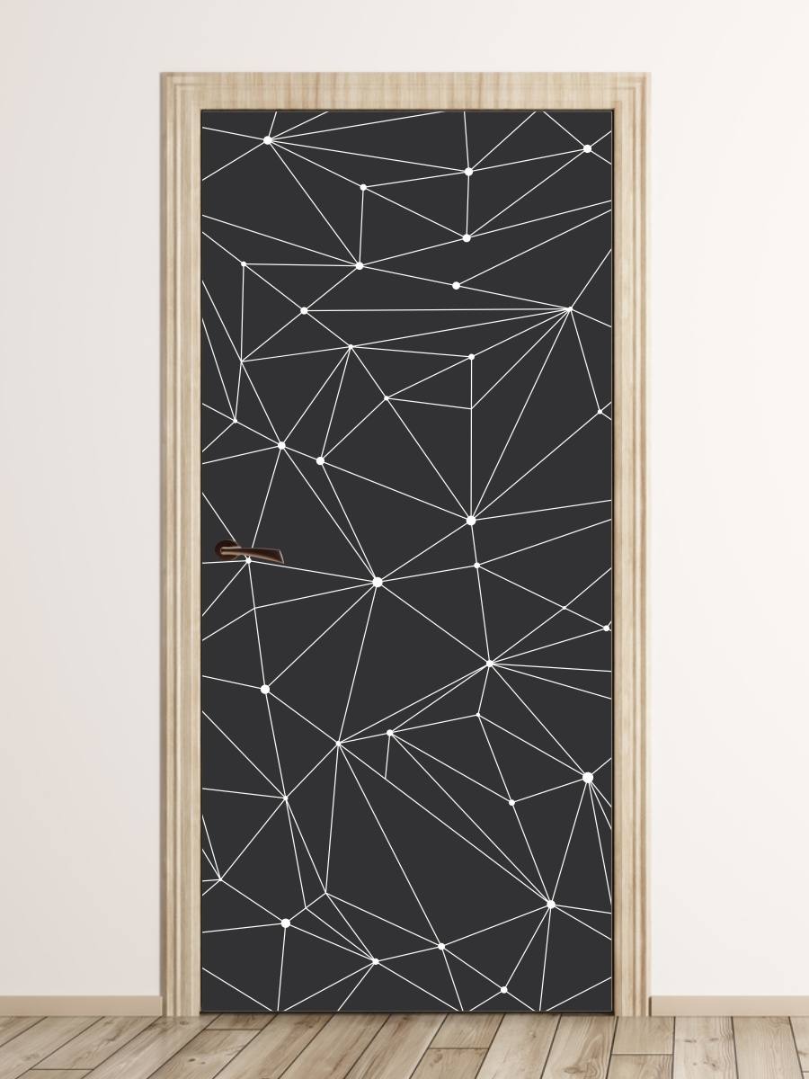 Okleina na drzwi Wzór geometryczny FP 6338