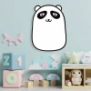 Tablica magnetyczna dla dzieci, suchościeralna Panda 013 - Aranżacja w pokoju dziecięcym. Ściany w jasnym kolorze, zabawki