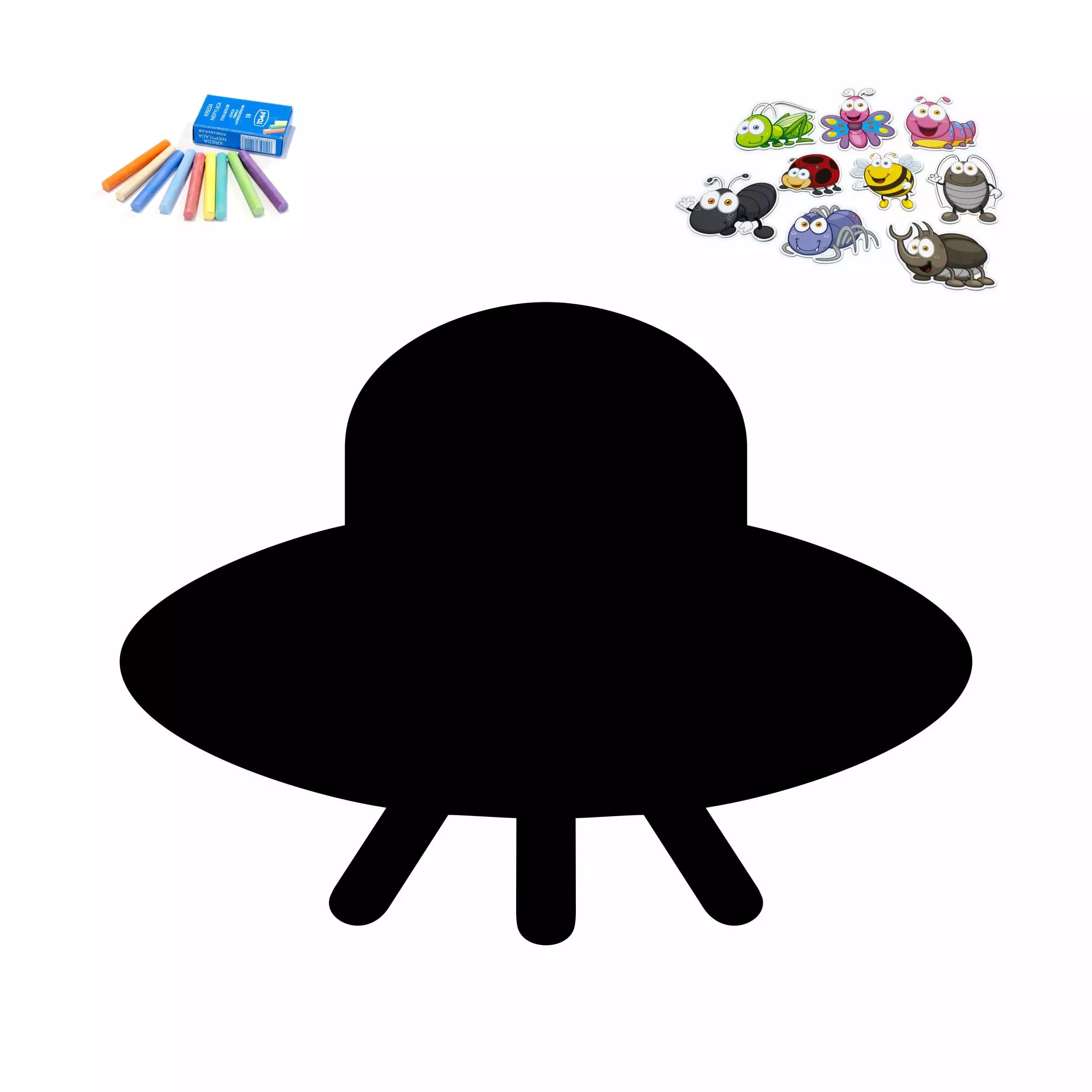Tablica magnetyczna do pisania kredą UFO 414