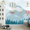 Tapeta dziecięca Balony na tle górskiego krajobrazu 0530 DW - Aranżacja w pokoju dziecięcym. Ściany w jasnych kolorach