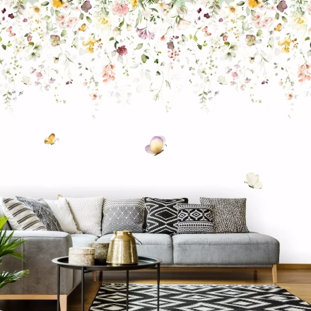 Tapeta na ścianę Motyle, liście 0518 DW