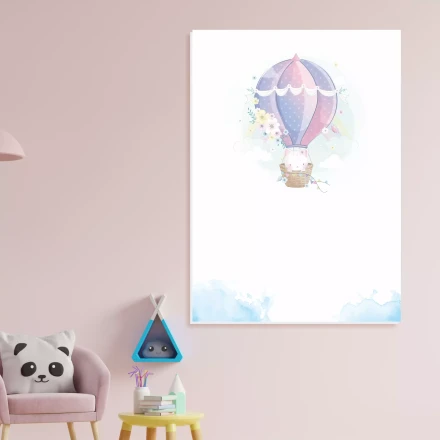 Tablica magnetyczna suchościeralna dla dzieci Kot w balonie 604